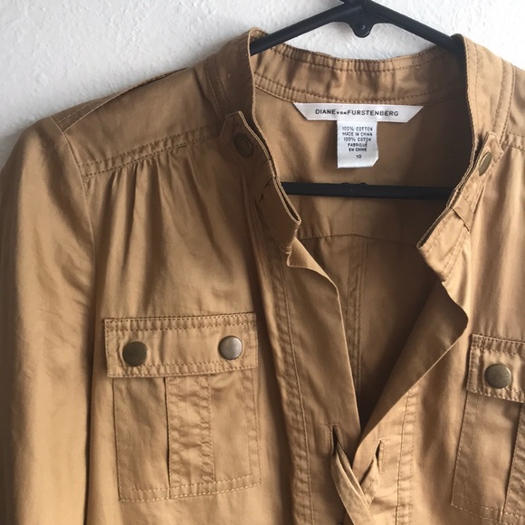 DVF Demani Runway Shirt Dress | Size 10 - Picture 3 of 10